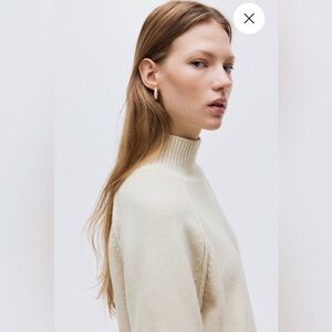 H&M Cream Cowl Neck Sweater